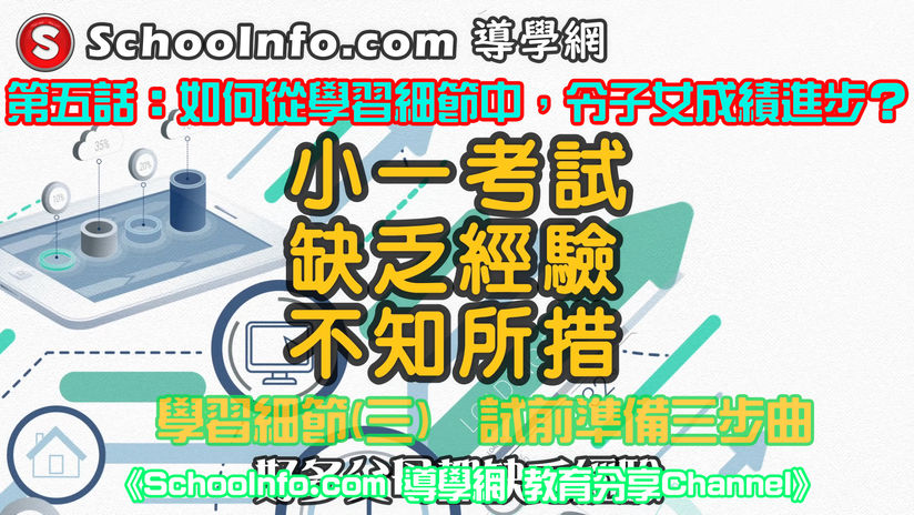 第五話：如何從學習細節中，令子女成績進步？ 「學習細節(三)試前準備三步曲」【三分鐘科教育短片系列】 《Schoolnfo.com 導學網 教育分享Channel》